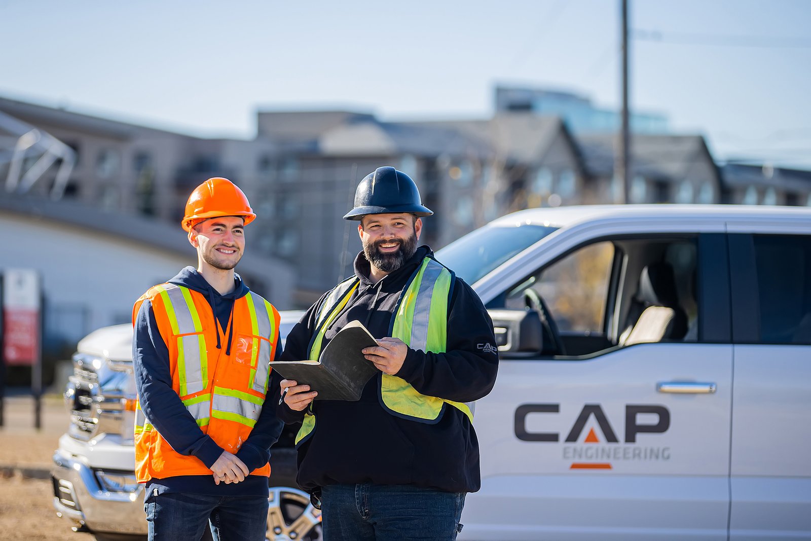 CAP PMC field crew conducting survey and testing work on site
